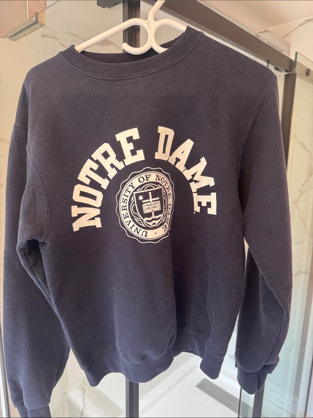 Champion Notre Dame Navy Crewneck Sweatshirt